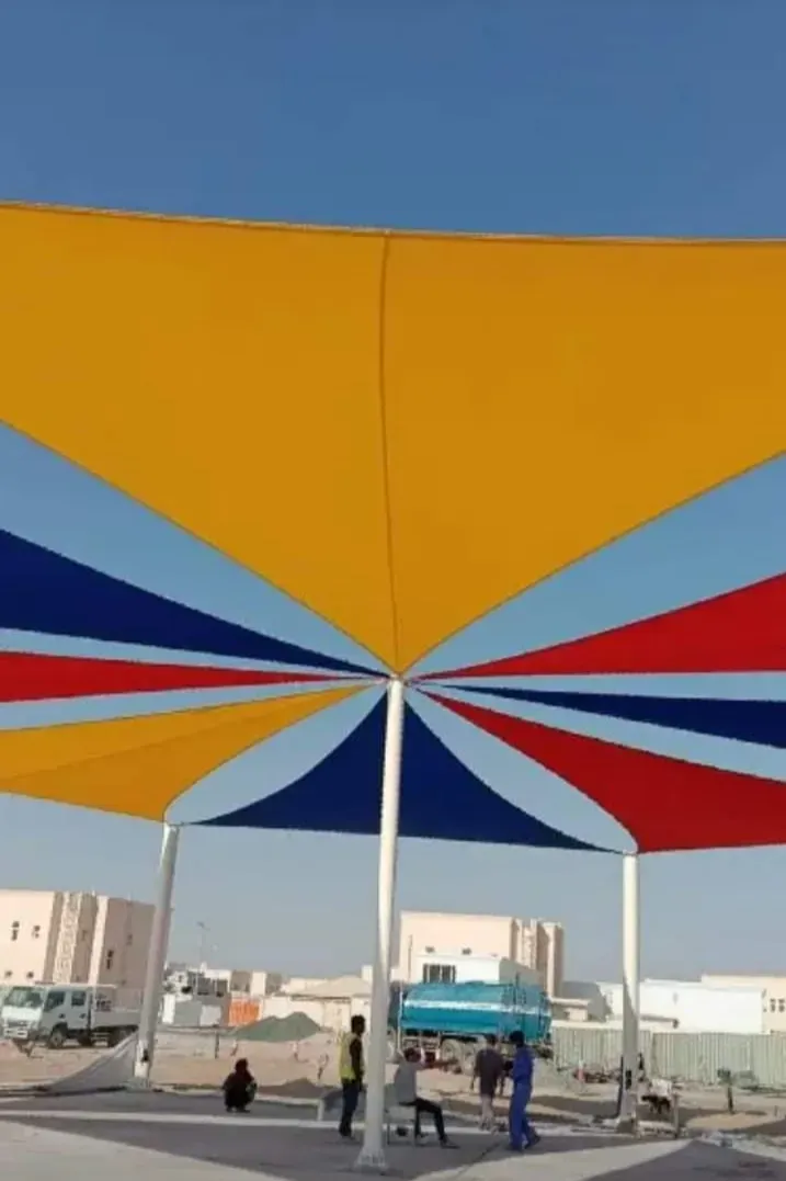 أحدث تركيب مظلات في حي نوار