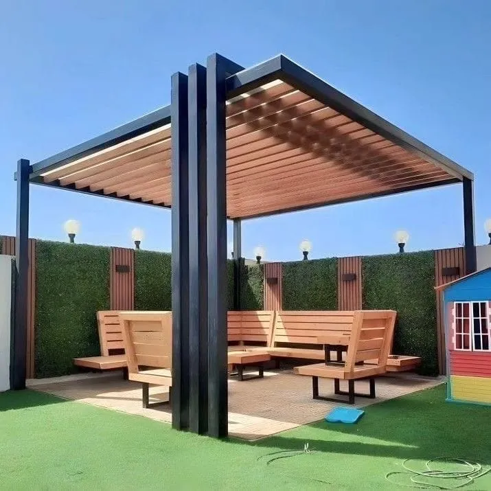 جلسات شتوية ساحرة في القطيف مع أجمل تصاميم البرجولات العصرية