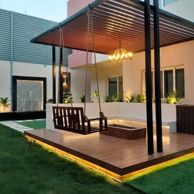 جلسات شتوية ساحرة في القطيف مع أجمل تصاميم البرجولات العصرية