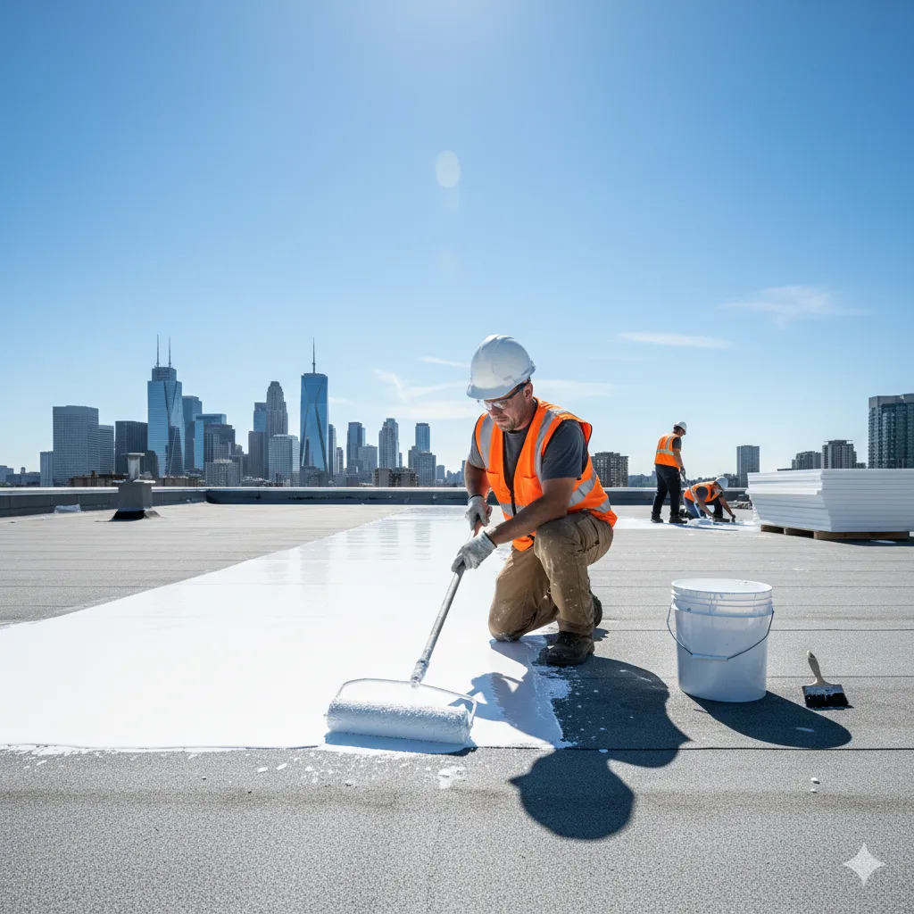 عوزال اسطح الدمام | دهان عوازل اسطح مائية وحرارية