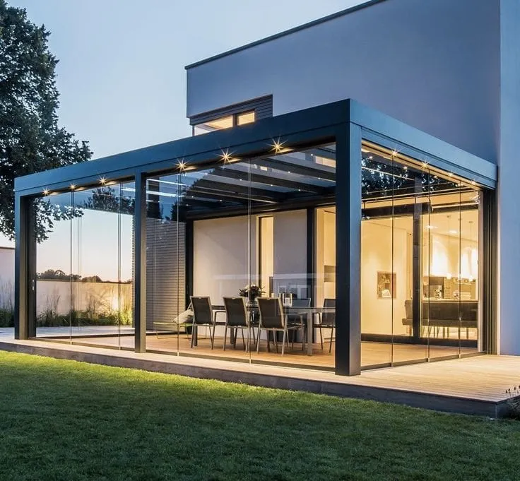 بناء وتصميم ملاحق زجاجية في القطيف | تصاميم عصرية وفاخرة