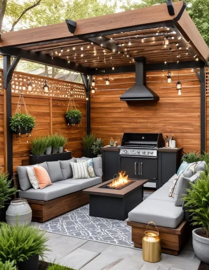 برجولات حدائق فاخرة في الخبر | برجولات جلسات خارجية شتوية