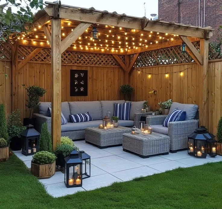 برجولات حدائق فاخرة في الخبر | برجولات جلسات خارجية شتوية