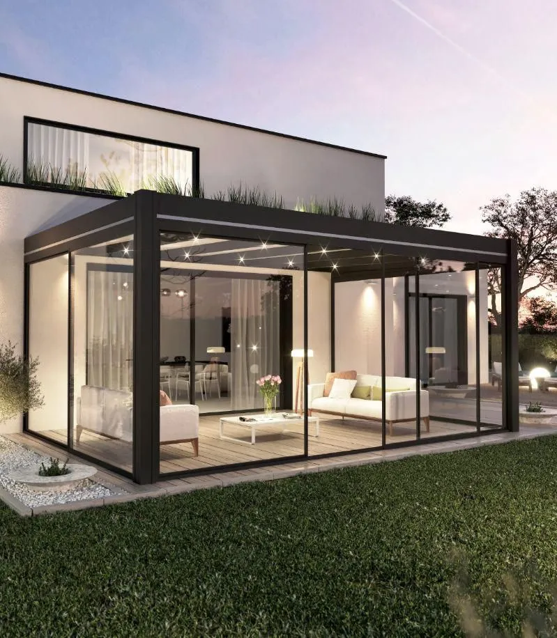 مقاول بناء ملاحق خارجية في القطيف | ملاحق ساندوتش بانل وزجاج